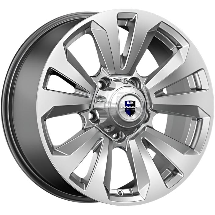 Диски K&K Ла-Пас 8x18 5*139.7 ET0 DIA108.6 Дарк платинум Литой купить с бесплатной доставкой в пункты выдачи в Петербурге
