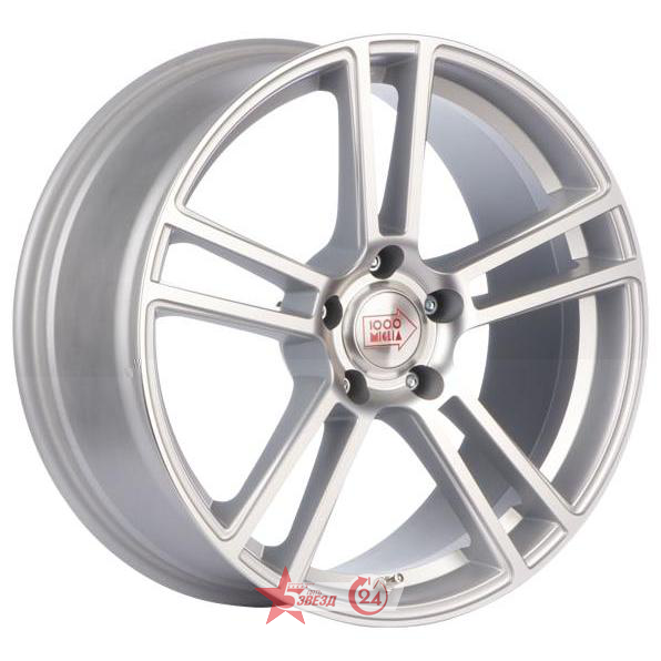 Диски 1000 Miglia MM1002 8x18 5*120 ET35 DIA72.6 Matt Silver Polished Литой купить с бесплатной доставкой в пункты выдачи в Петербурге