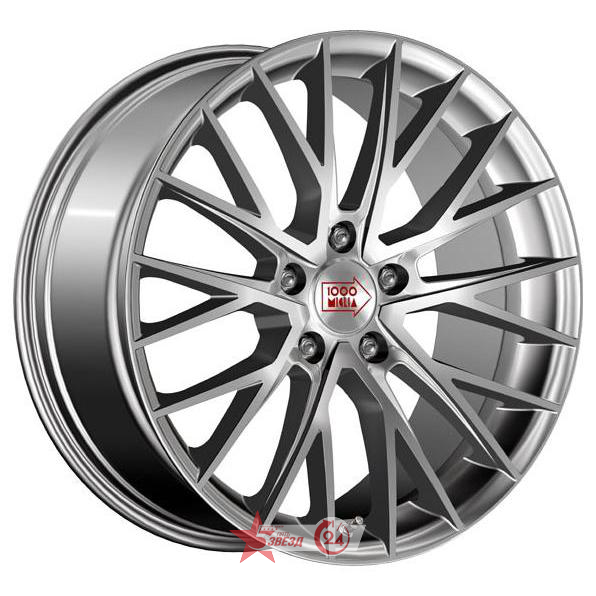 Диски 1000 Miglia MM1009 8x17 5*112 ET35 DIA66.6 Silver High Gloss Литой купить с бесплатной доставкой в пункты выдачи в Петербурге