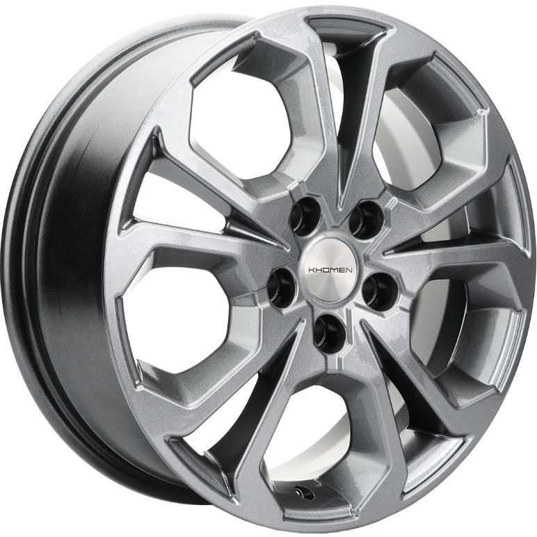 Диски Khomen KHW 1711 6.5x17 5*114.3 ET50 DIA67.1 G-Silver Литой купить с бесплатной доставкой в пункты выдачи в Петербурге