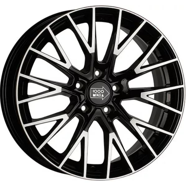 Диски 1000 Miglia MM1009 7x17 5*112 ET40 DIA57.1 Gloss Black Polished Литой купить с бесплатной доставкой в пункты выдачи в Петербурге