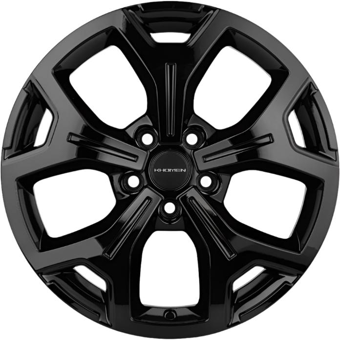 Диски Khomen KHW 1715 7x17 5*110 ET46 DIA63.3 Black Литой купить с бесплатной доставкой в пункты выдачи в Петербурге