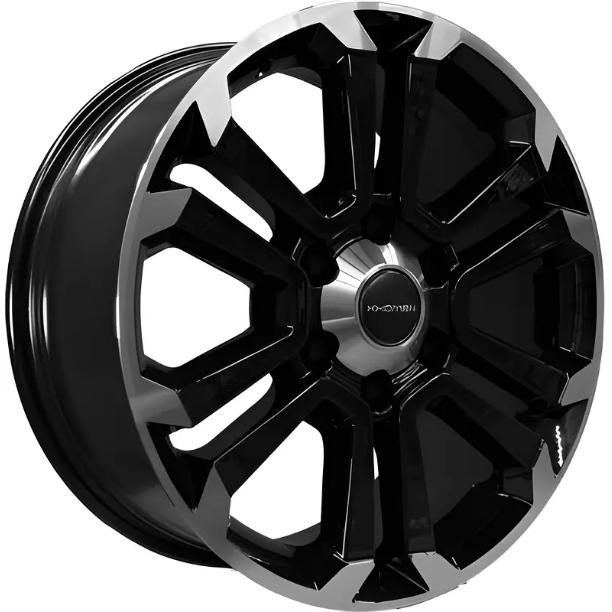 Диски Khomen KHW 1817 7.5x18 6*139.7 ET46 DIA67.1 Black-FP Литой купить с бесплатной доставкой в пункты выдачи в Петербурге