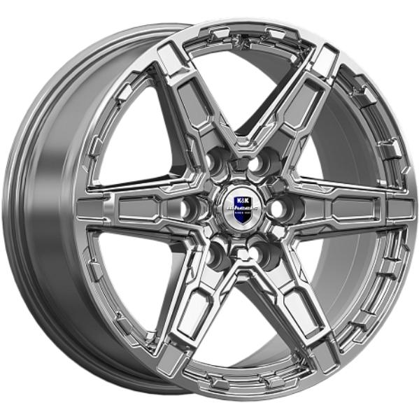 Диски K&K Дистрикт 8x18 6*114.3 ET46 DIA67.1 Дарк платинум Литой купить с бесплатной доставкой в пункты выдачи в Петербурге