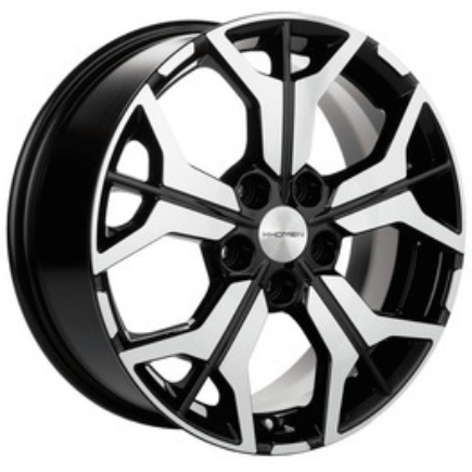 Диски Khomen KHW 1715 7x17 5*112 ET40 DIA57.1 Black-FP Литой купить с бесплатной доставкой в пункты выдачи в Петербурге