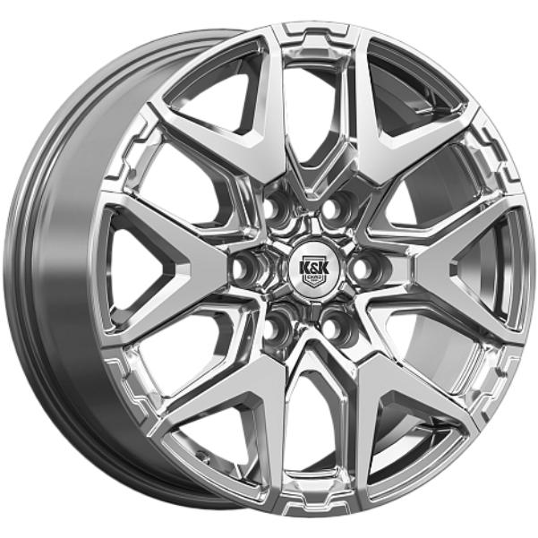 Диски K&K Гангут 7.5x18 6*114.3 ET46 DIA67.1 Дарк платинум Литой купить с бесплатной доставкой в пункты выдачи в Петербурге