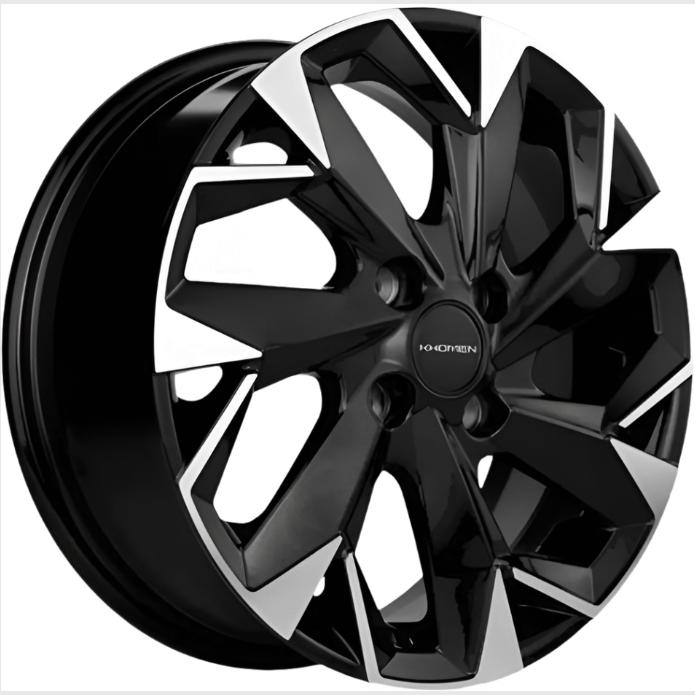 Диски Khomen KHW 1508 6x15 4*100 ET45 DIA56.6 Black-FP Литой купить с бесплатной доставкой в пункты выдачи в Петербурге