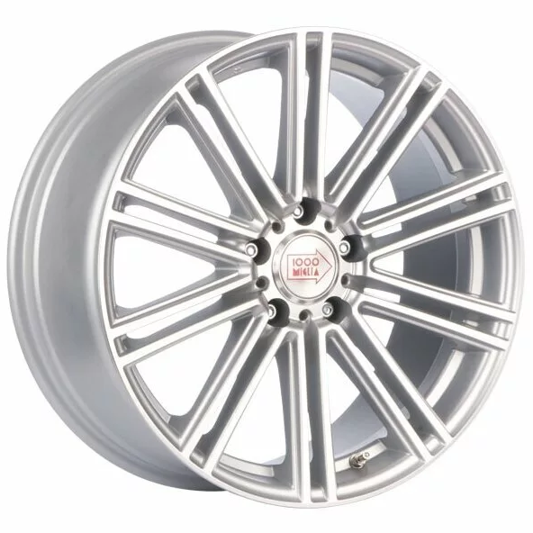 Диски 1000 Miglia MM1005 8x18 5*112 ET35 DIA66.6 Matt Silver Polished Литой купить с бесплатной доставкой в пункты выдачи в Петербурге