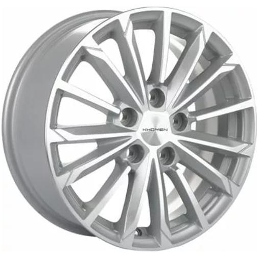 Диски Khomen KHW 1611 6.5x16 5*114.3 ET45 DIA67.1 F-Silver-FP Литой купить с бесплатной доставкой в пункты выдачи в Петербурге