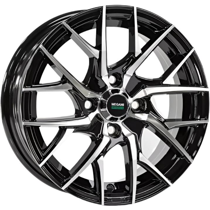 Диски Megami MGM-12 5.5x14 4*100 ET35 DIA60.1 BKF Литой купить с бесплатной доставкой в пункты выдачи в Петербурге