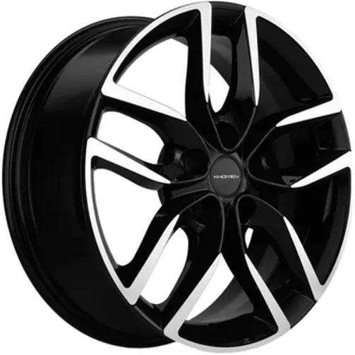 Диски Khomen KHW 1708 6.5x17 5*108 ET43 DIA65.1 Black-FP Литой купить с бесплатной доставкой в пункты выдачи в Петербурге