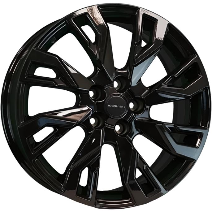 Диски Khomen KHW 1809 7x18 5*108 ET45 DIA60.1 Black Литой купить с бесплатной доставкой в пункты выдачи в Петербурге