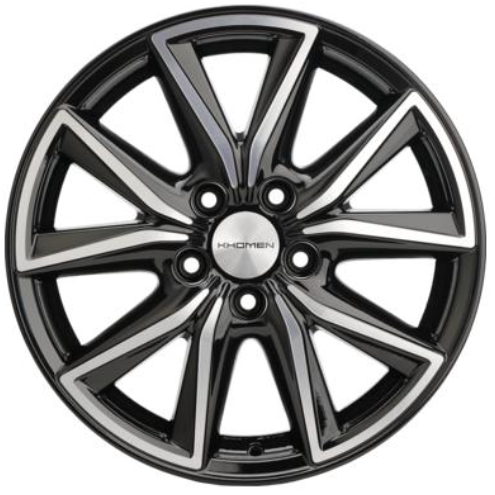 Диски Khomen KHW 1706 7x17 5*108 ET50 DIA63.3 Black-FP Литой купить с бесплатной доставкой в пункты выдачи в Петербурге