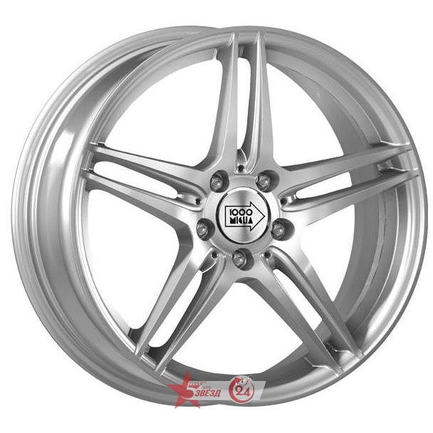 Диски 1000 Miglia MM037 7.5x17 5*112 ET47 DIA66.6 Silver Gloss Литой купить с бесплатной доставкой в пункты выдачи в Петербурге