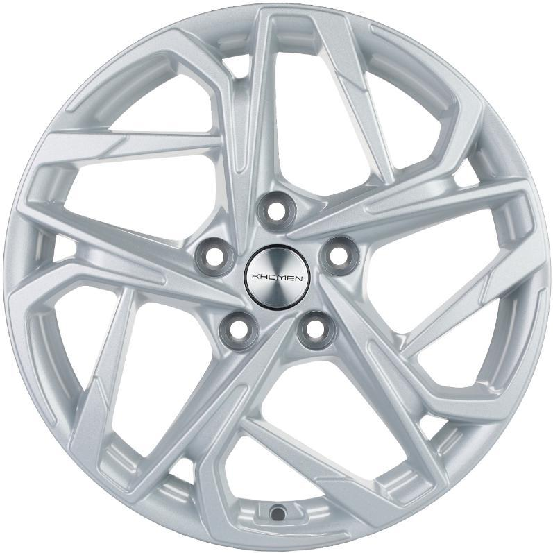 Диски Khomen KHW 1716 7x17 5*110 ET46 DIA63.3 F-Silver Литой купить с бесплатной доставкой в пункты выдачи в Петербурге