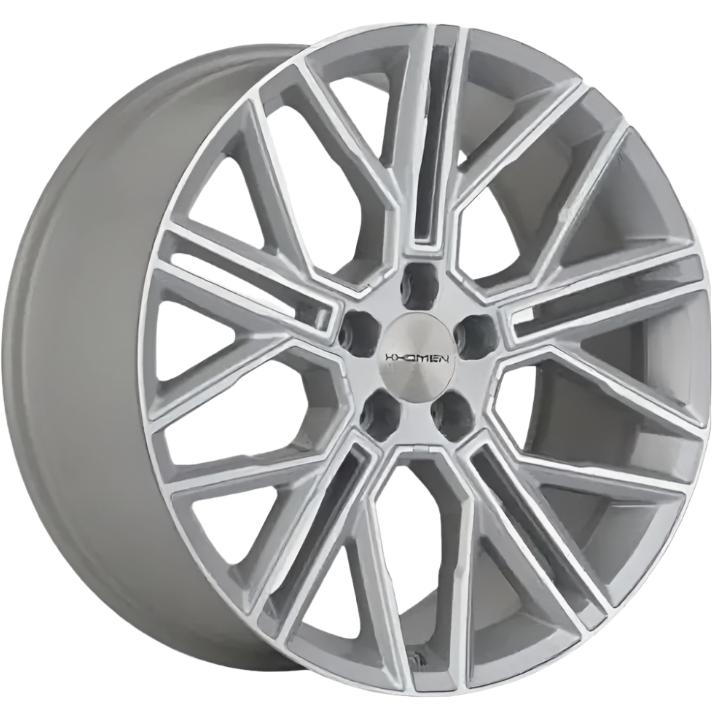 Диски Khomen KHW 2101 9.5x21 5*120 ET45.5 DIA62.5 F-Silver-FP Литой купить с бесплатной доставкой в пункты выдачи в Петербурге
