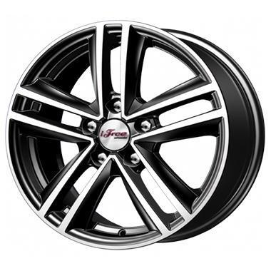Диски iFree Катар 6.5x16 5*114.3 ET45 DIA60.1 Блэк Джек Литой купить с бесплатной доставкой в пункты выдачи в Петербурге