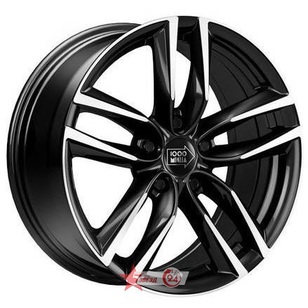 Диски 1000 Miglia MM1011 7x16 5*114.3 ET42 DIA67.1 Gloss Black Polished Литой купить с бесплатной доставкой в пункты выдачи в Петербурге