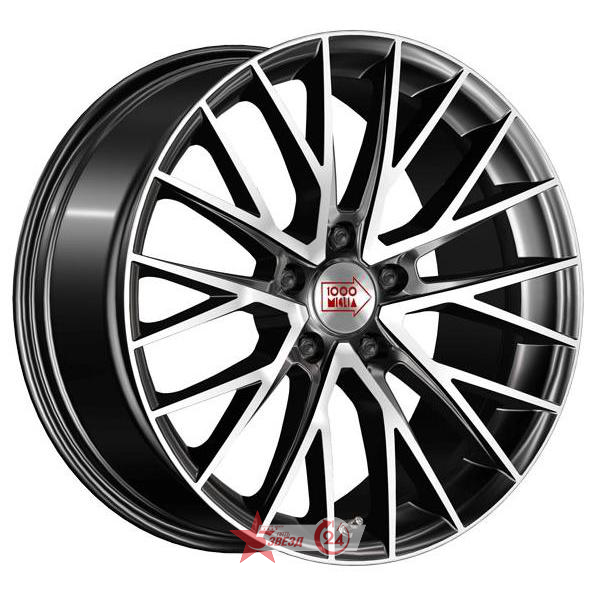 Диски 1000 Miglia MM1009 8x17 5*114.3 ET40 DIA67.1 Dark Anthracite Polished Литой купить с бесплатной доставкой в пункты выдачи в Петербурге