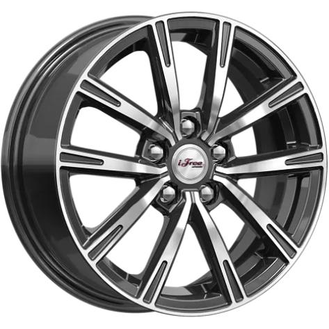 Диски iFree Драйвер 6x15 5*100 ET43 DIA57.1 Блэк Джек Литой купить с бесплатной доставкой в пункты выдачи в Петербурге