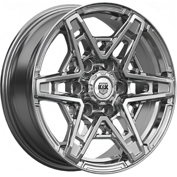 Диски K&K Блэкберн 8x17 6*139.7 ET25 DIA77.8 Дарк платинум Литой купить с бесплатной доставкой в пункты выдачи в Петербурге