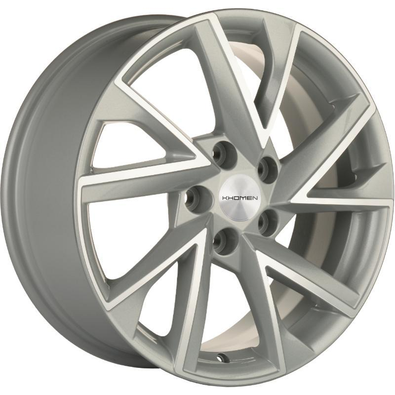 Диски Khomen KHW 1714 7x17 5*114.3 ET48.5 DIA67.1 F-Silver-FP Литой купить с бесплатной доставкой в пункты выдачи в Петербурге
