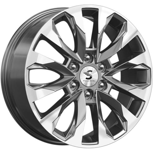 Диски Скад КР007 8x20 6*139.7 ET55 DIA100.1 Diamond gloss graphite Литой купить с бесплатной доставкой в пункты выдачи в Петербурге