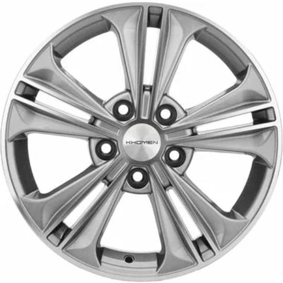 Диски Khomen KHW 1603 6x16 5*114.3 ET43 DIA67.1 G-Silver-FP Литой купить с бесплатной доставкой в пункты выдачи в Петербурге
