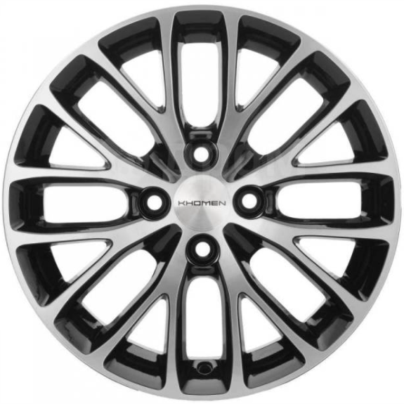 Диски Khomen KHW 1506 6x15 4*100 ET45 DIA56.6 Black-FP Литой купить с бесплатной доставкой в пункты выдачи в Петербурге